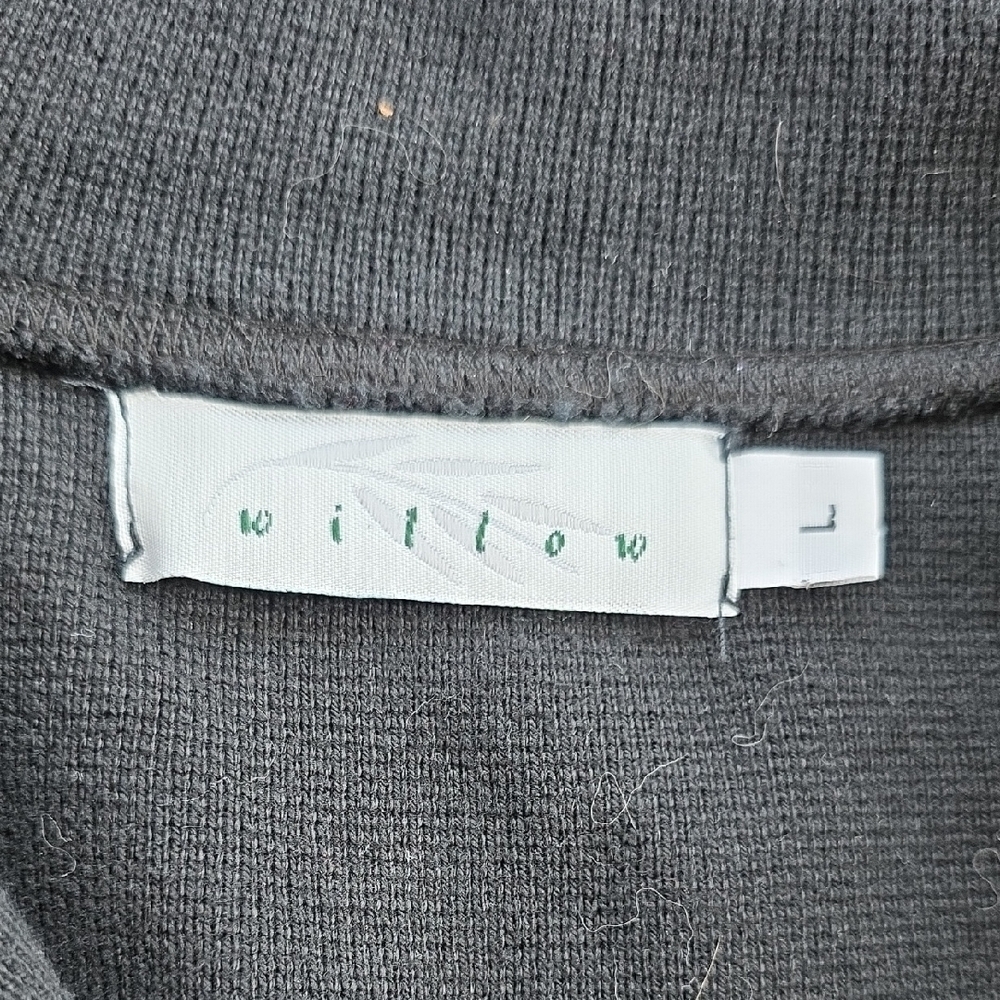 Willow Button Down Sweater Jacket Black Large - image 2